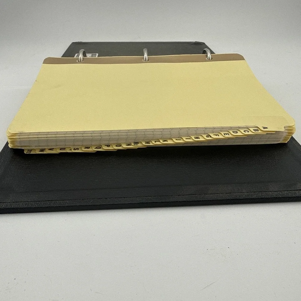 Vtg 3 Ring‎ Loose Leaf Binder Stationary Aico Hard Cover Ledger Book NOS
